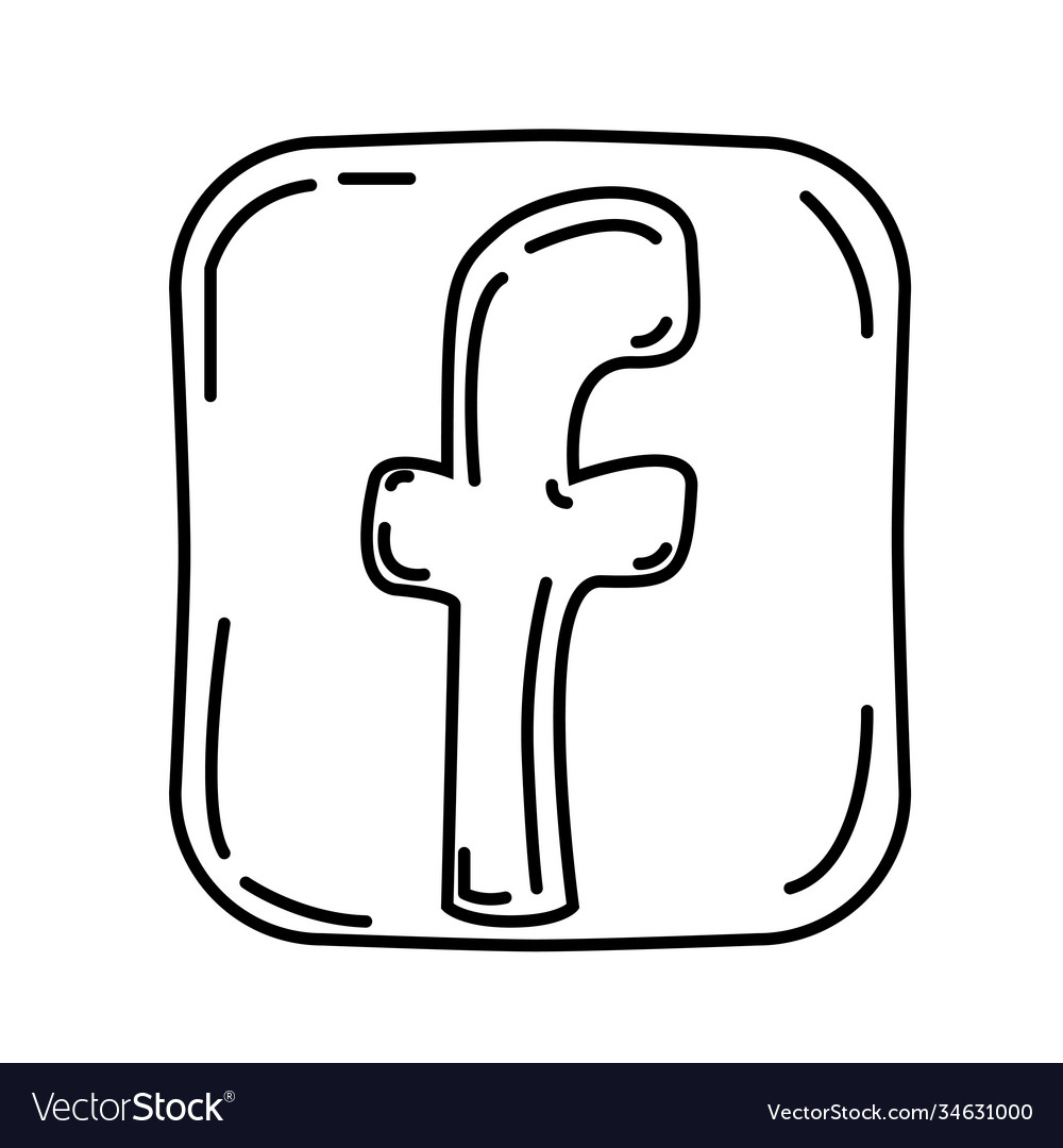 facebook logo icon black