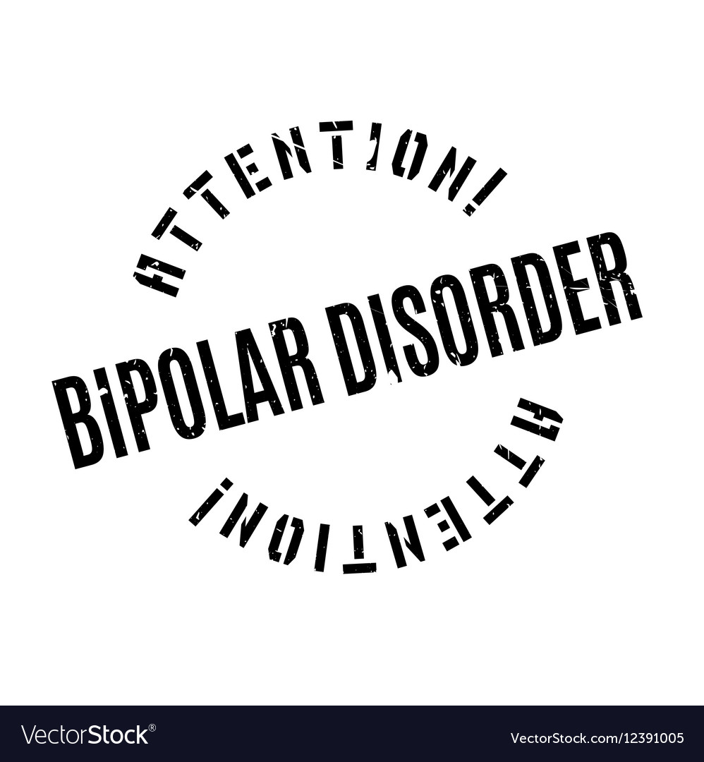 Bipolar disorder rubber stamp Royalty Free Vector Image