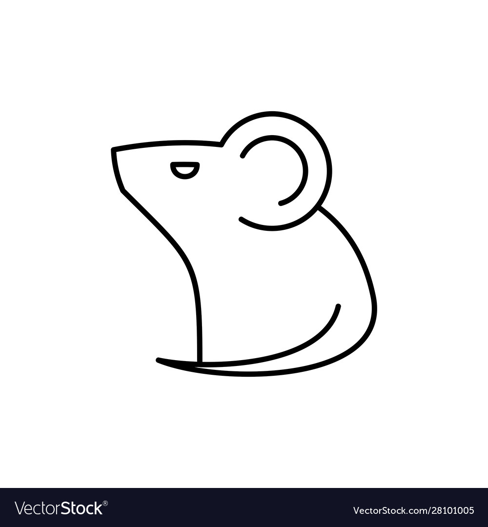 Mouse line icon Royalty Free Vector Image - VectorStock