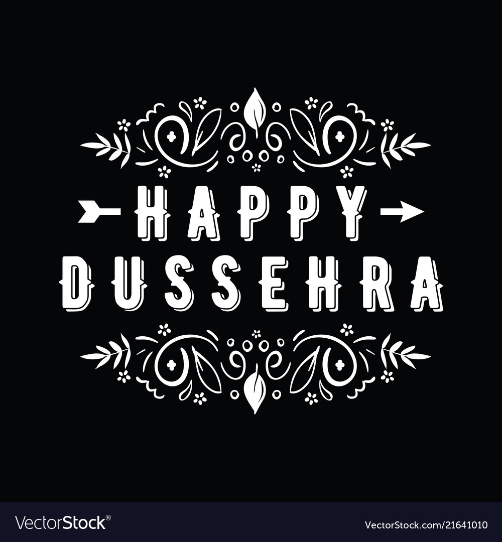 Happy dussehra Royalty Free Vector Image - VectorStock