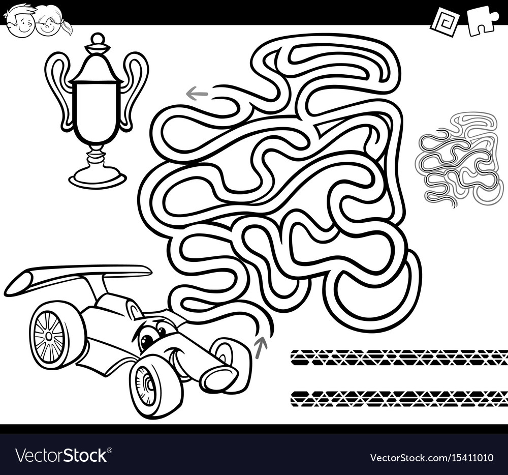 car maze templates