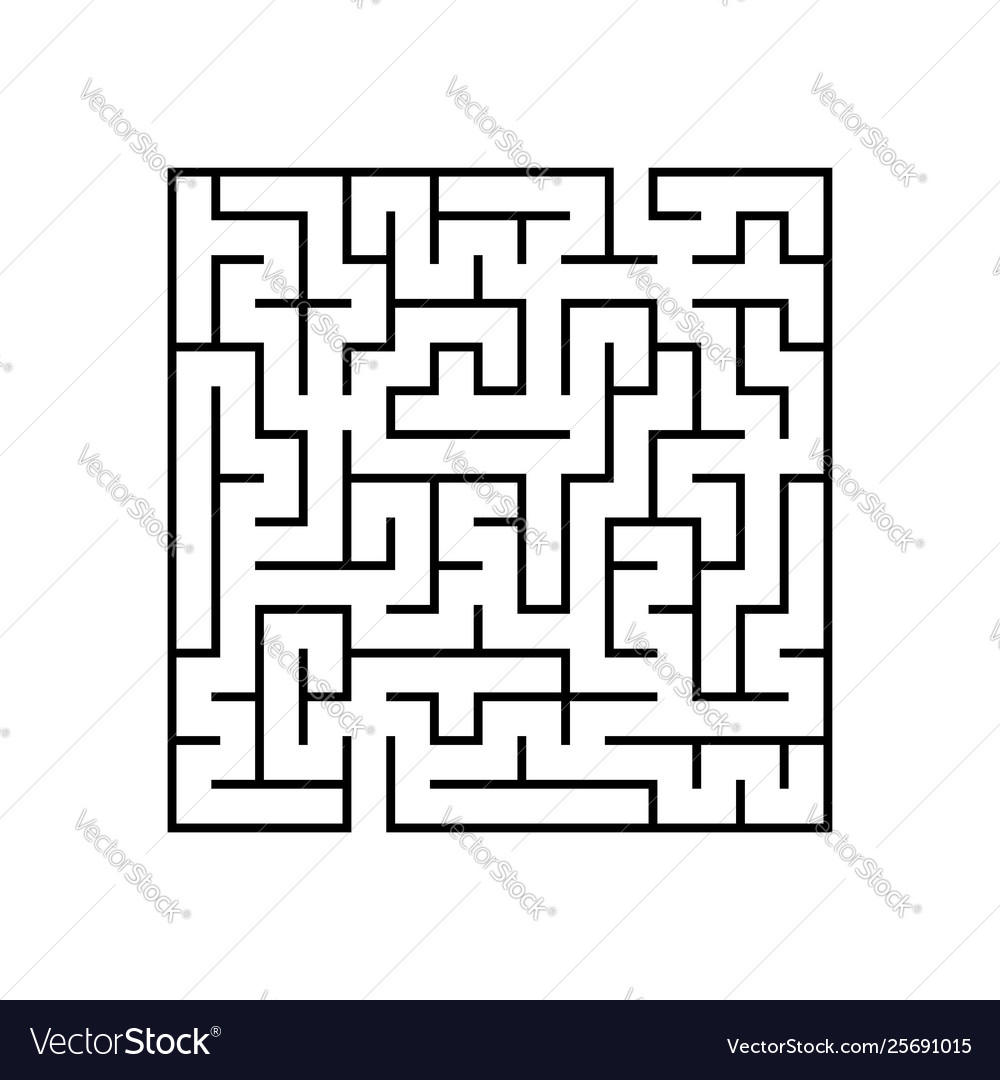 Abstract labyrinth educational game for kids Vector Image