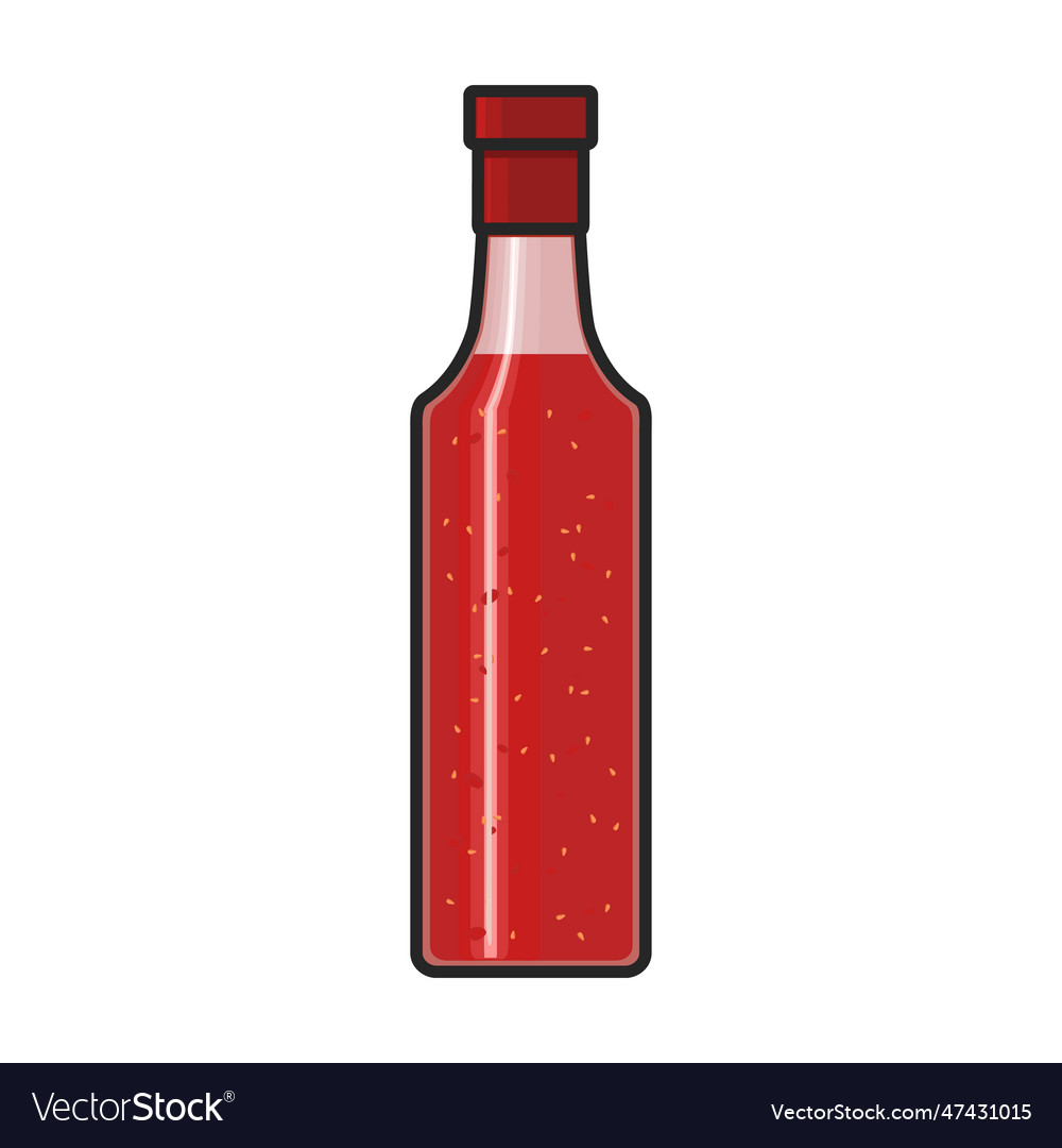 Sauce cartoon icon seasoning Royalty Free Vector Image