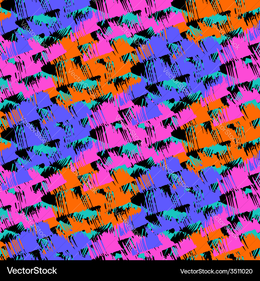 Grunge hand painted abstract pattern Royalty Free Vector