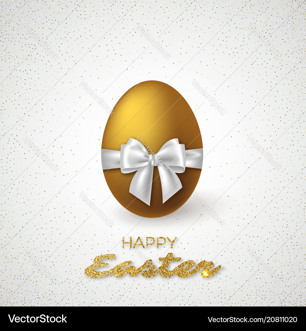 Realistic 3d easter egg Royalty Free Vector Image