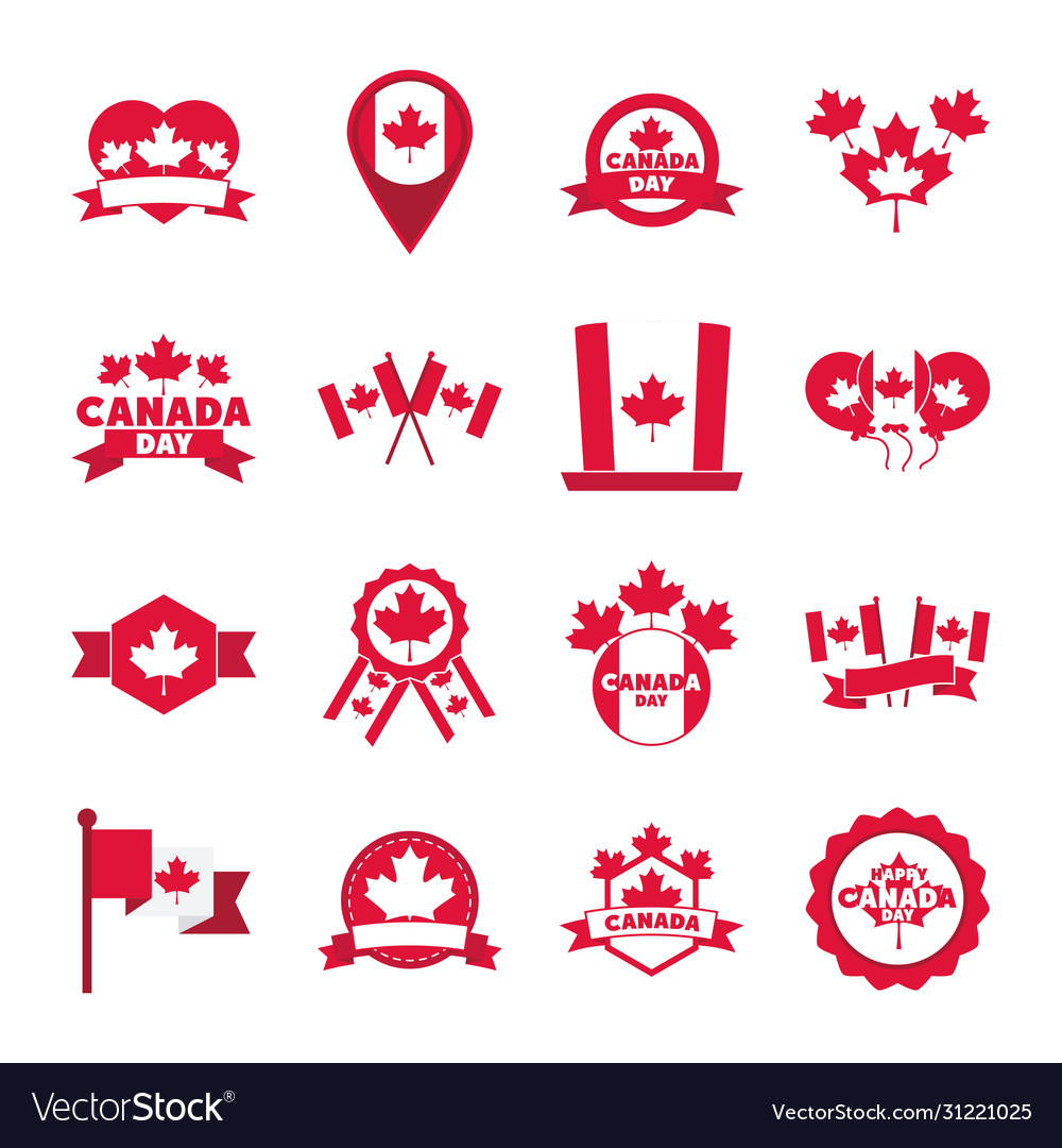 Canada day independence freedom national Vector Image