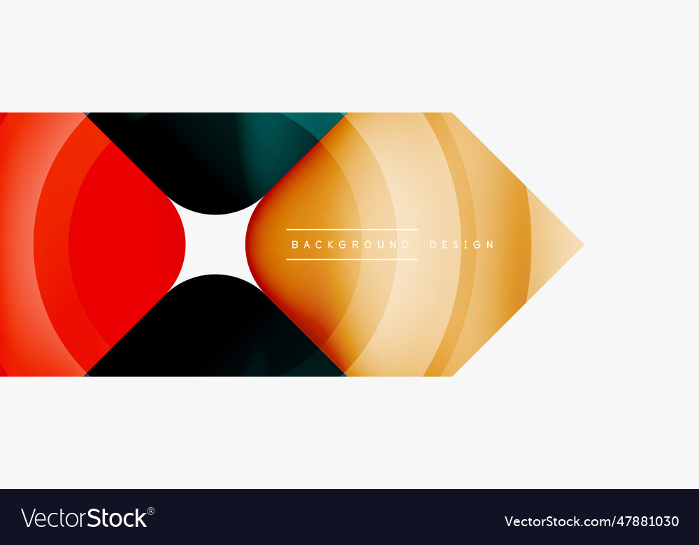 Circle abstract background wallpaper banner Vector Image