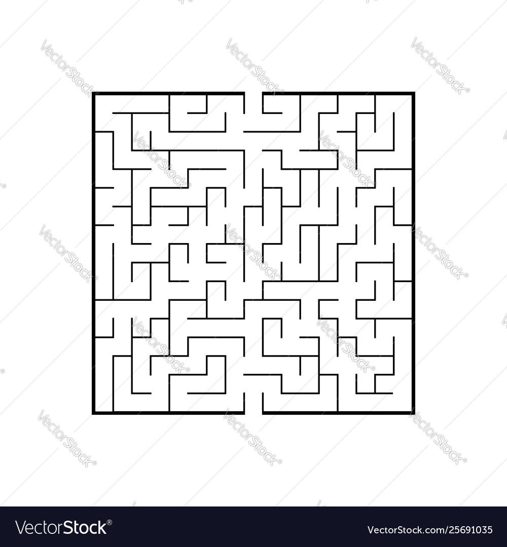 Abstract labyrinth educational game for kids Vector Image