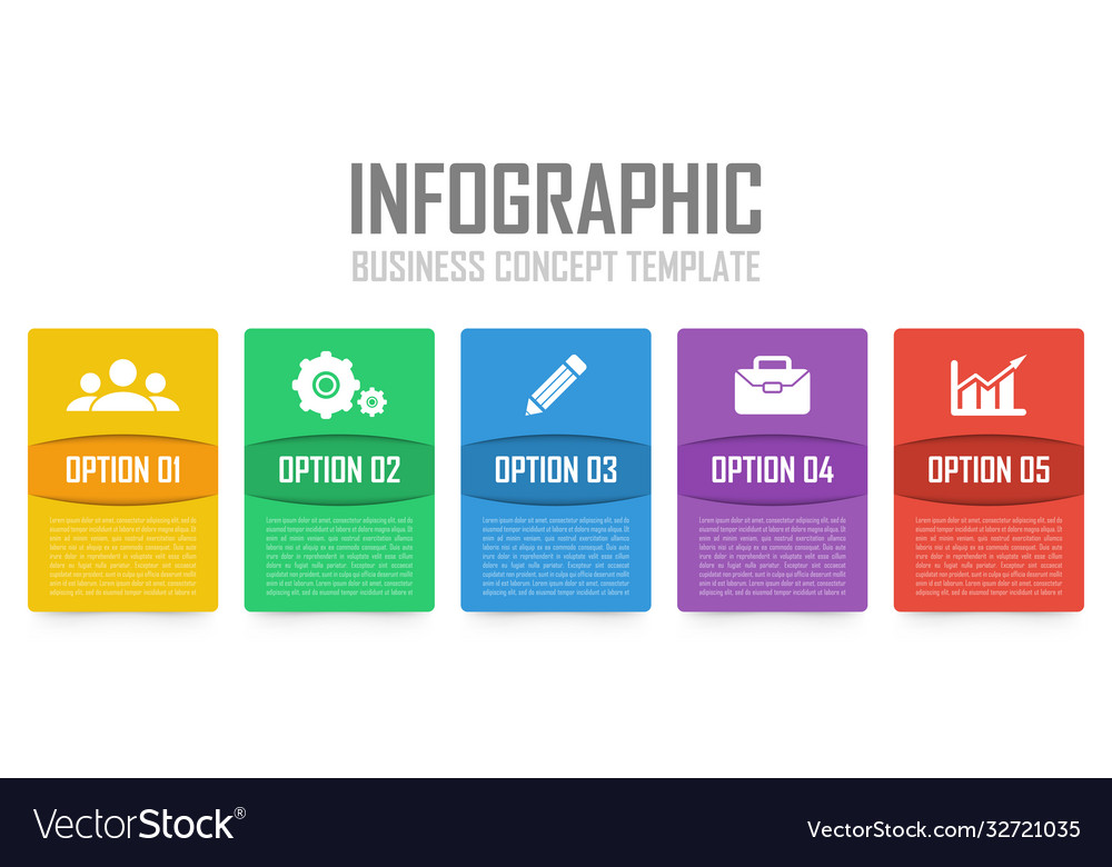 Business Infographic Concept Royalty Free Vector Image