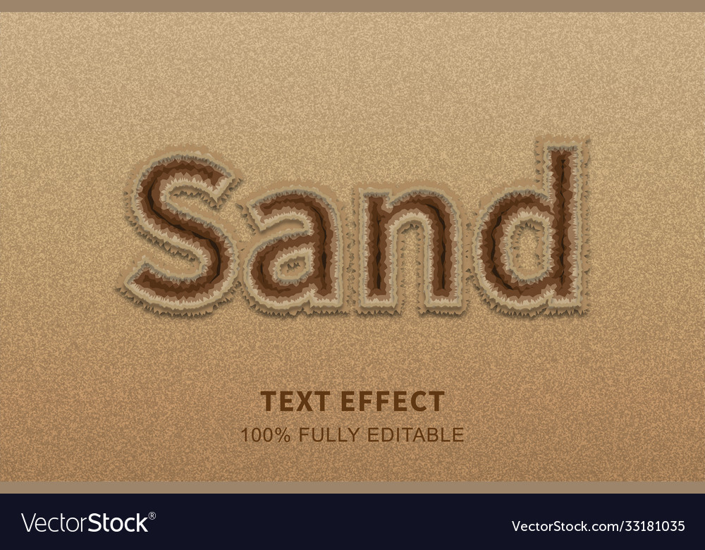 Editable Text Style Effect Typography Template Vector Image 7498