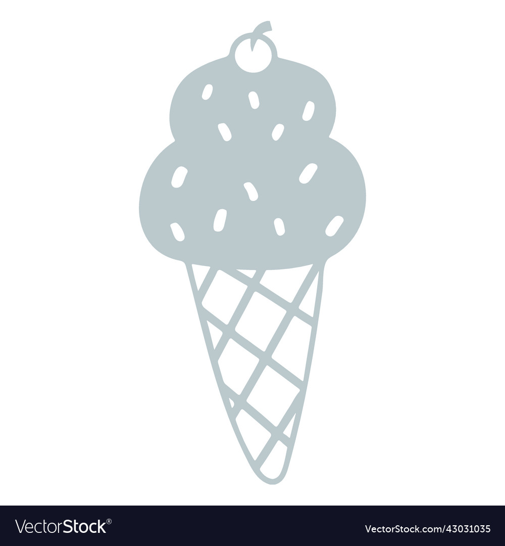 Ice cream sprinkles cutout Royalty Free Vector Image