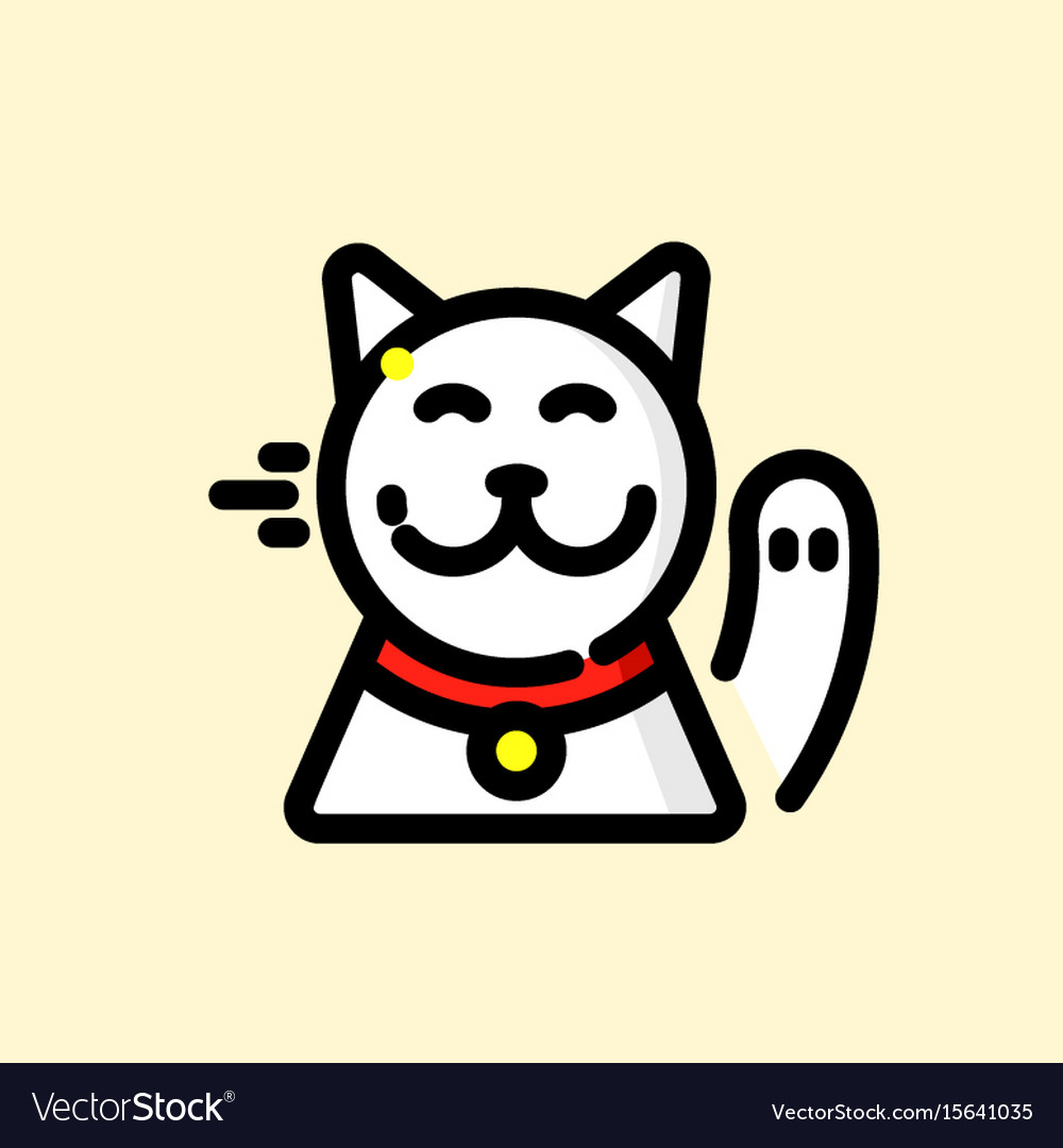 Maneki-neko Royalty Free Vector Image - VectorStock