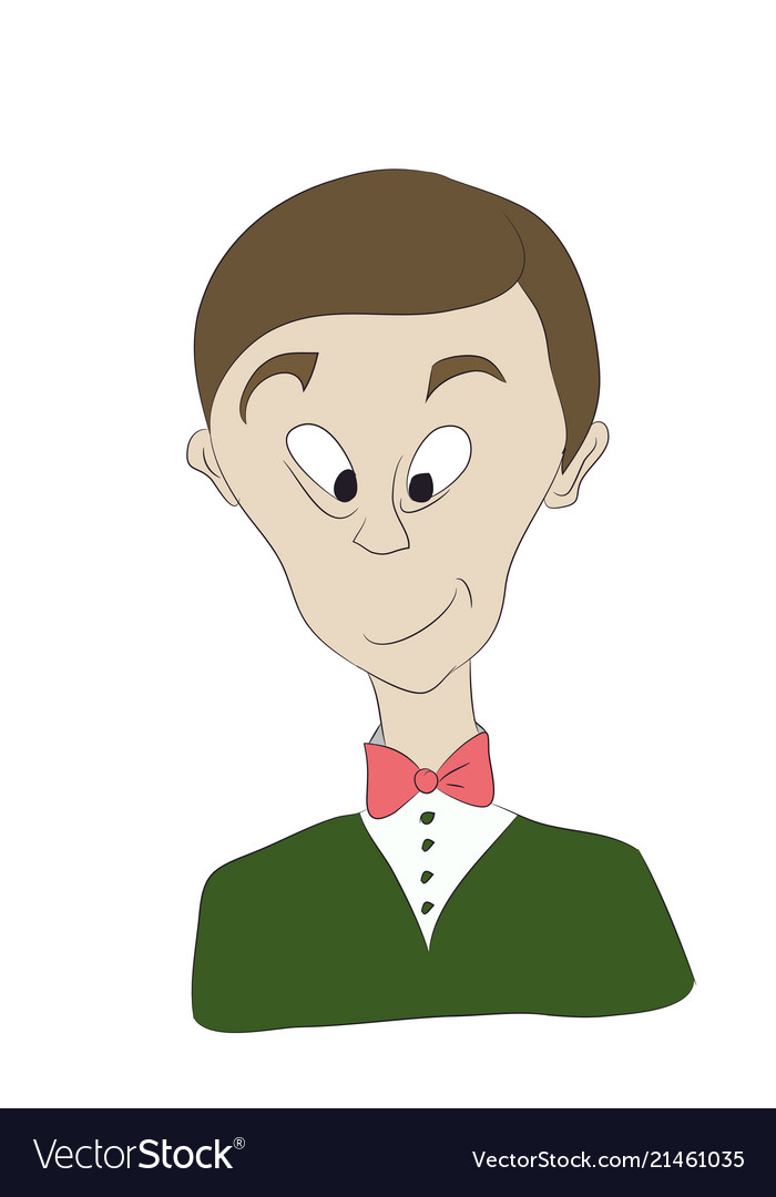 Portrait A Young Man Character Royalty Free Vector Image Portrait A Young Man Character Royalty Free Vector Image