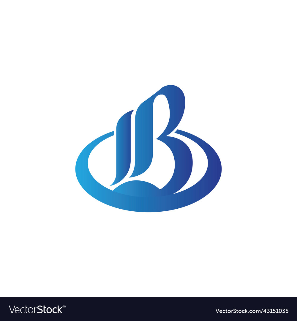 Premium logo symbol letter b Royalty Free Vector Image