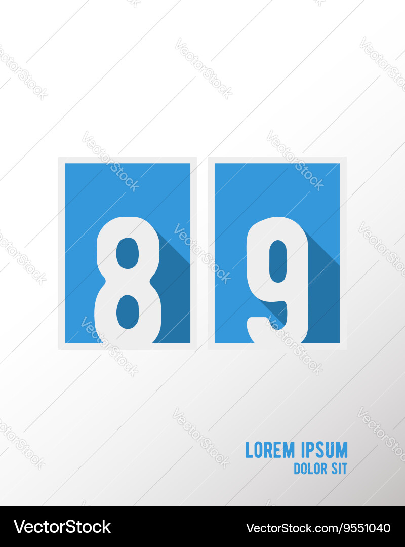 Font long shadow Royalty Free Vector Image - VectorStock