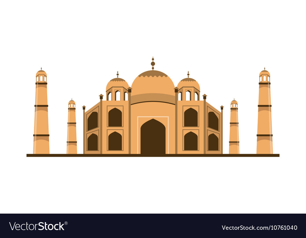 India culture travel icon Royalty Free Vector Image