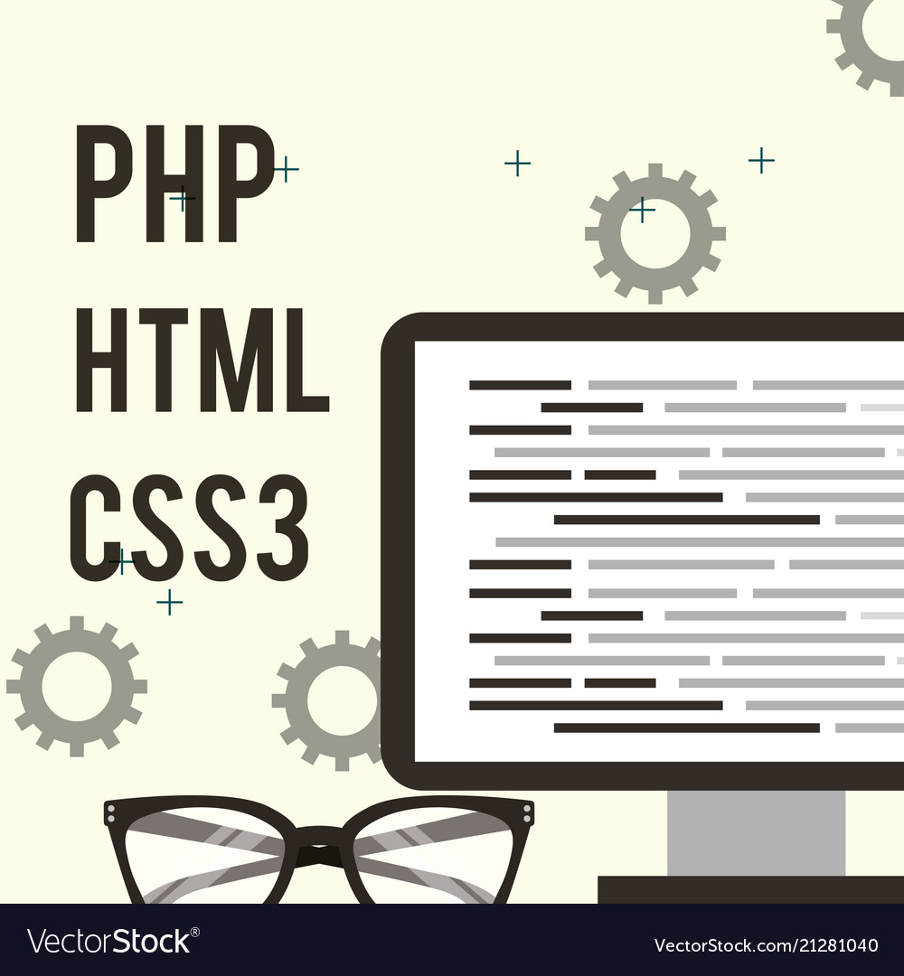 Program coding website Royalty Free Vector Image