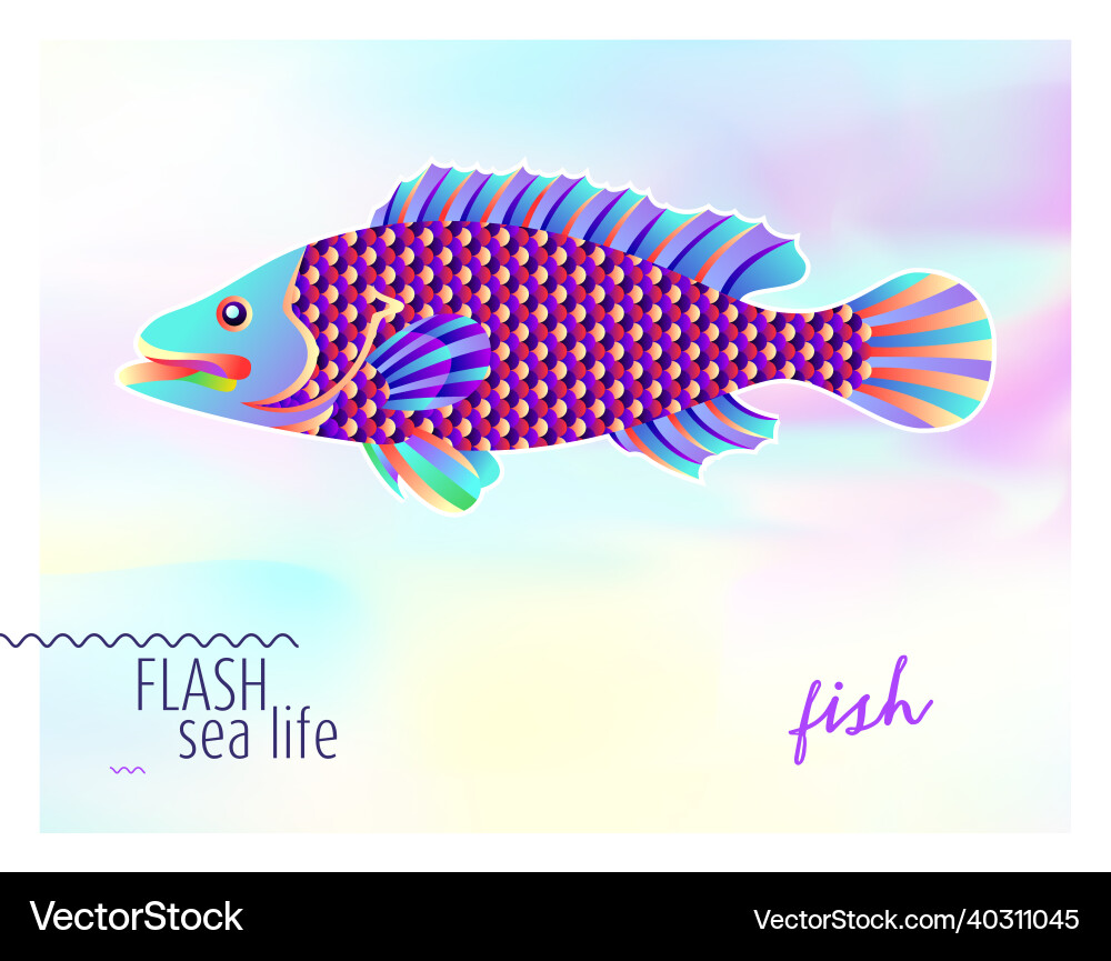 Abstract fish Royalty Free Vector Image - VectorStock