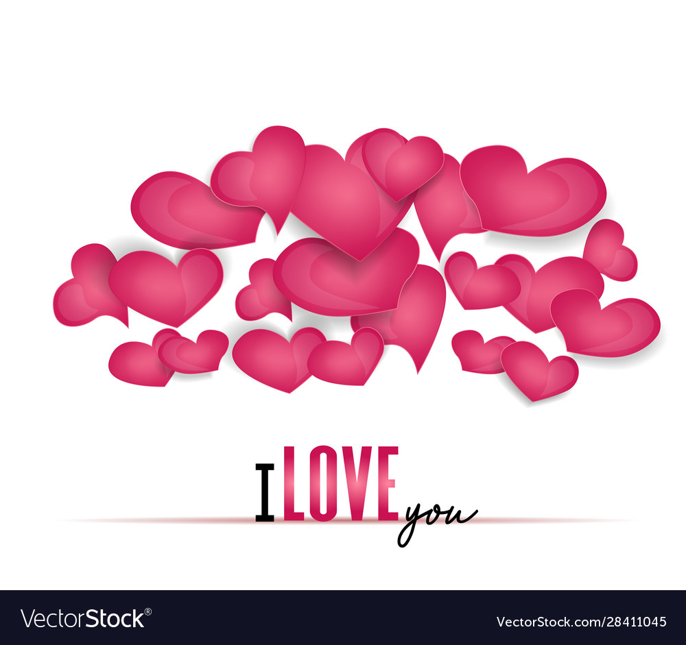 Background with hearts Royalty Free Vector Image