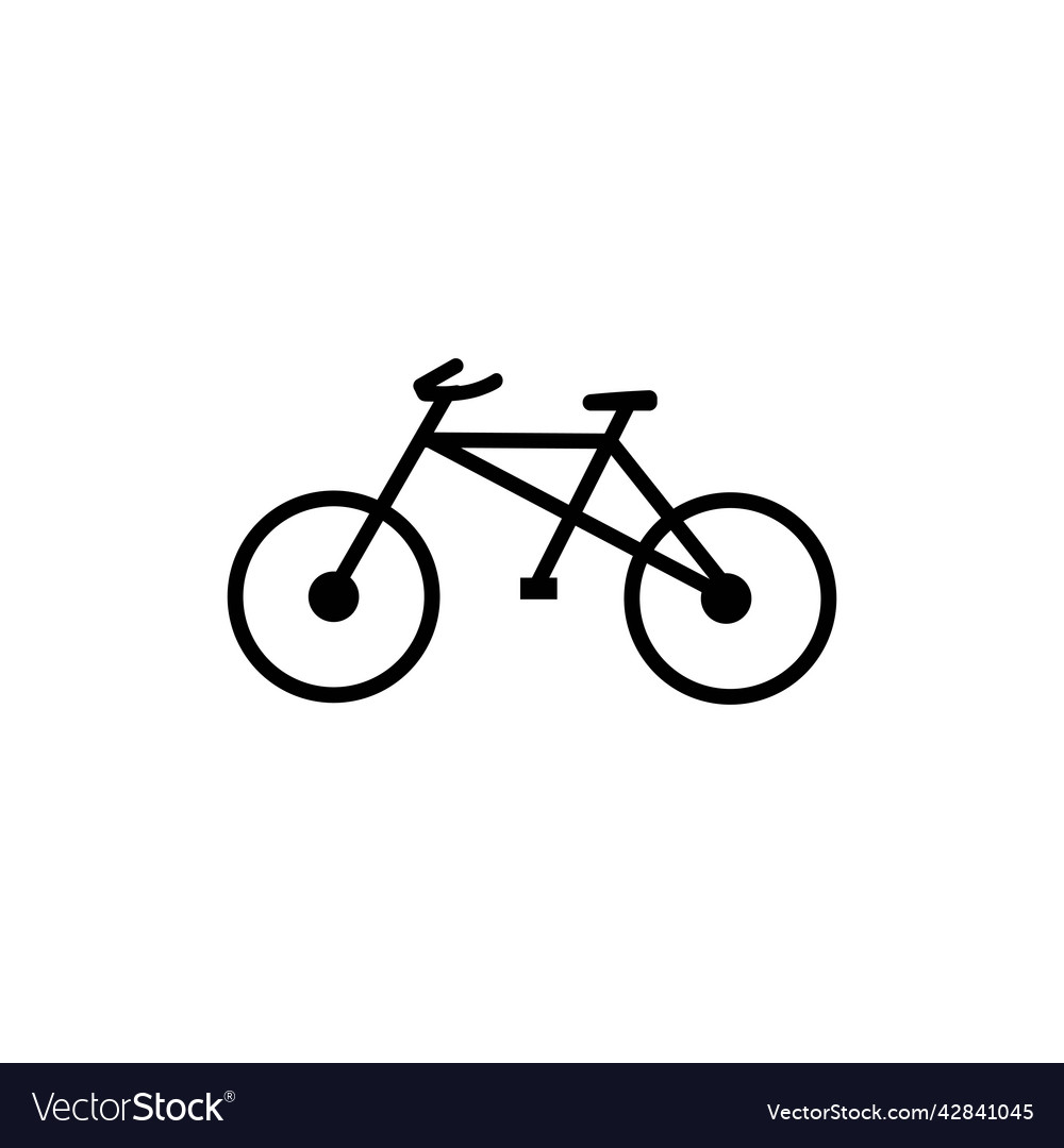 Bicycle icon logo free Royalty Free Vector Image