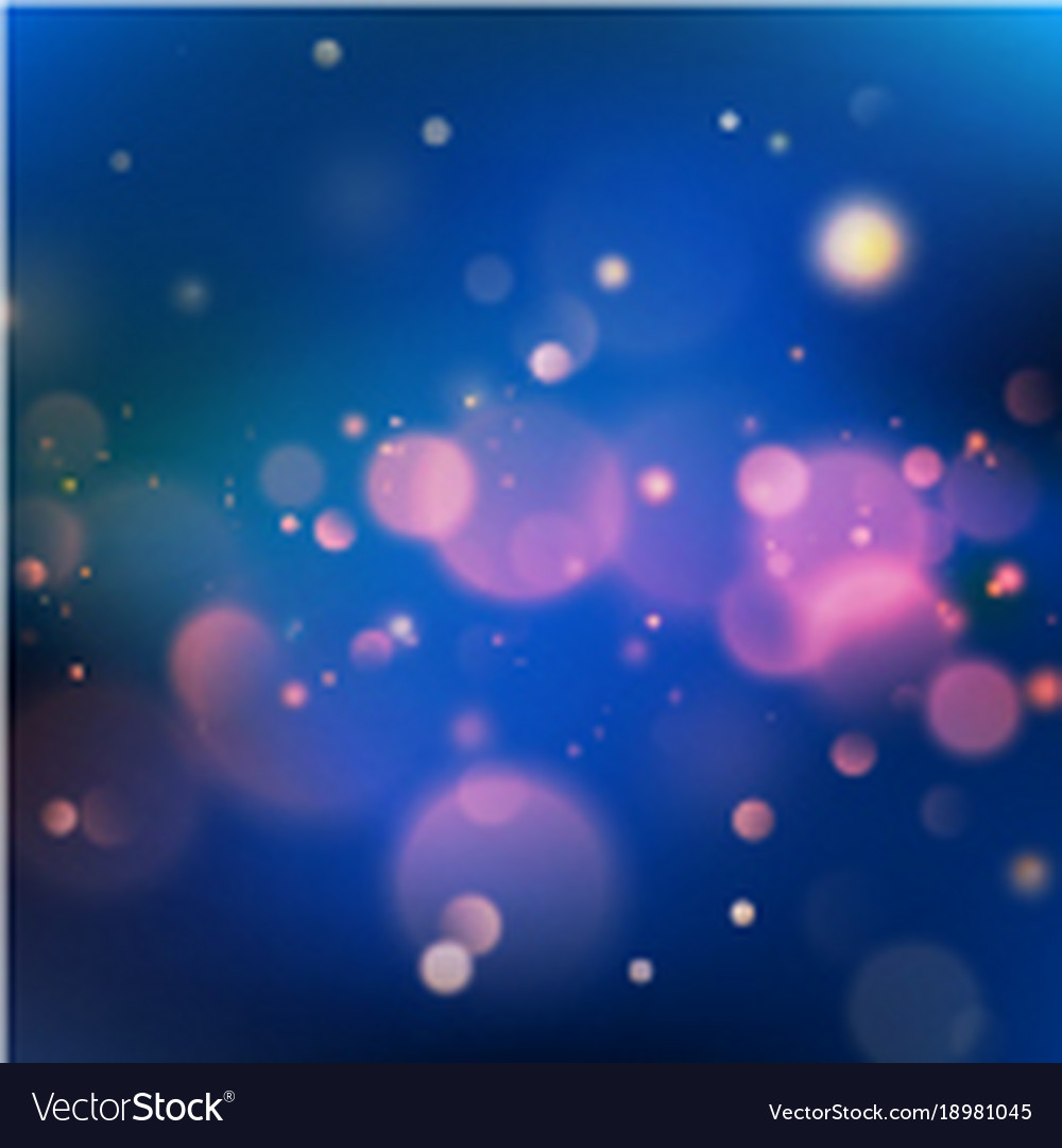 Blue bokeh abstract background eps 10 Royalty Free Vector