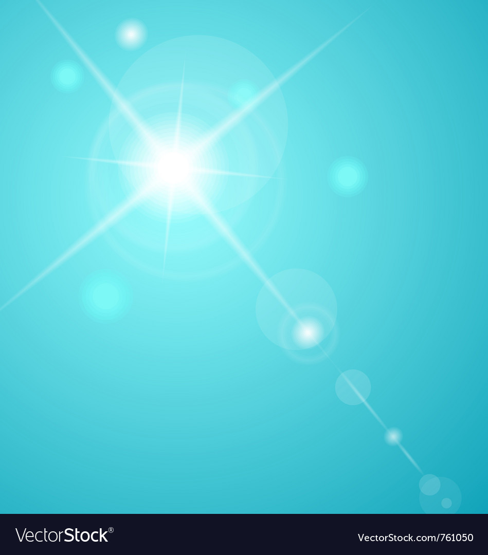 Abstract star with lenses flare
