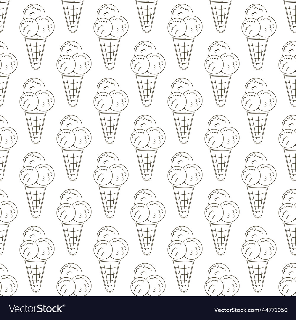 Coloring seamless pattern print for cloth design Vector Image