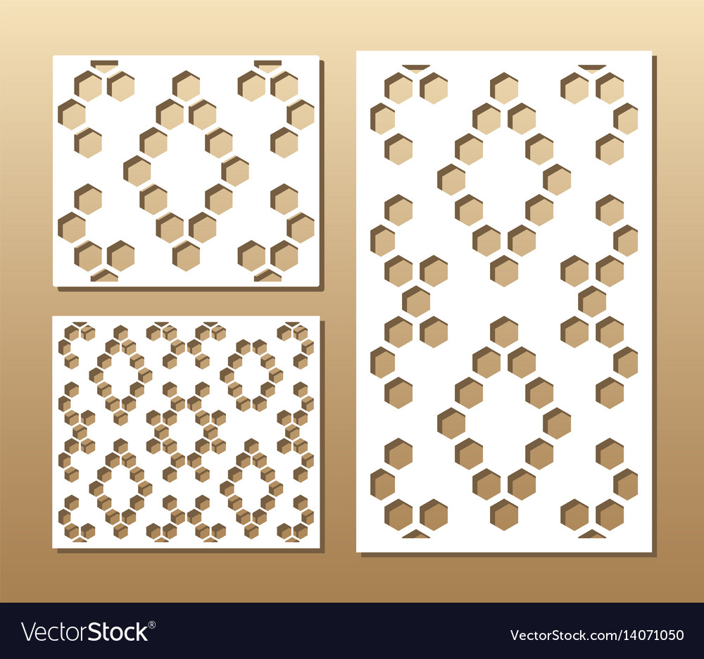 Laser cut panel Royalty Free Vector Image - VectorStock