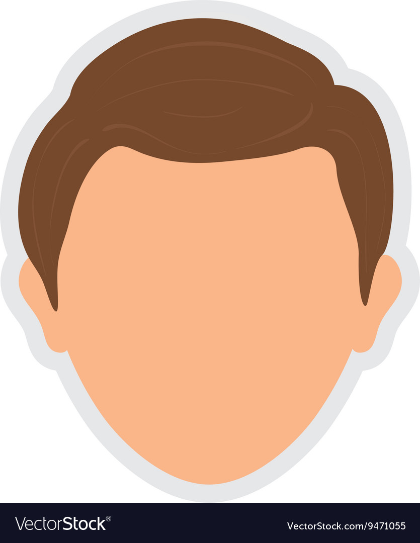 Avatar icon man person head design Royalty Free Vector Image