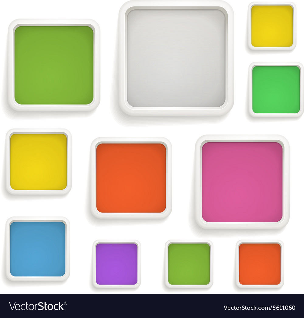 Abstract background color boxes template Vector Image