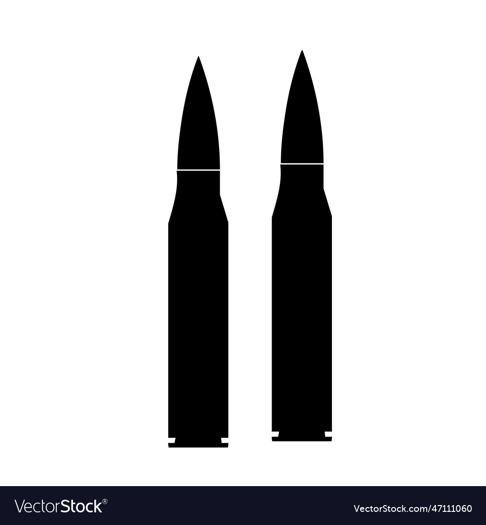 Bullet silhouette icon image