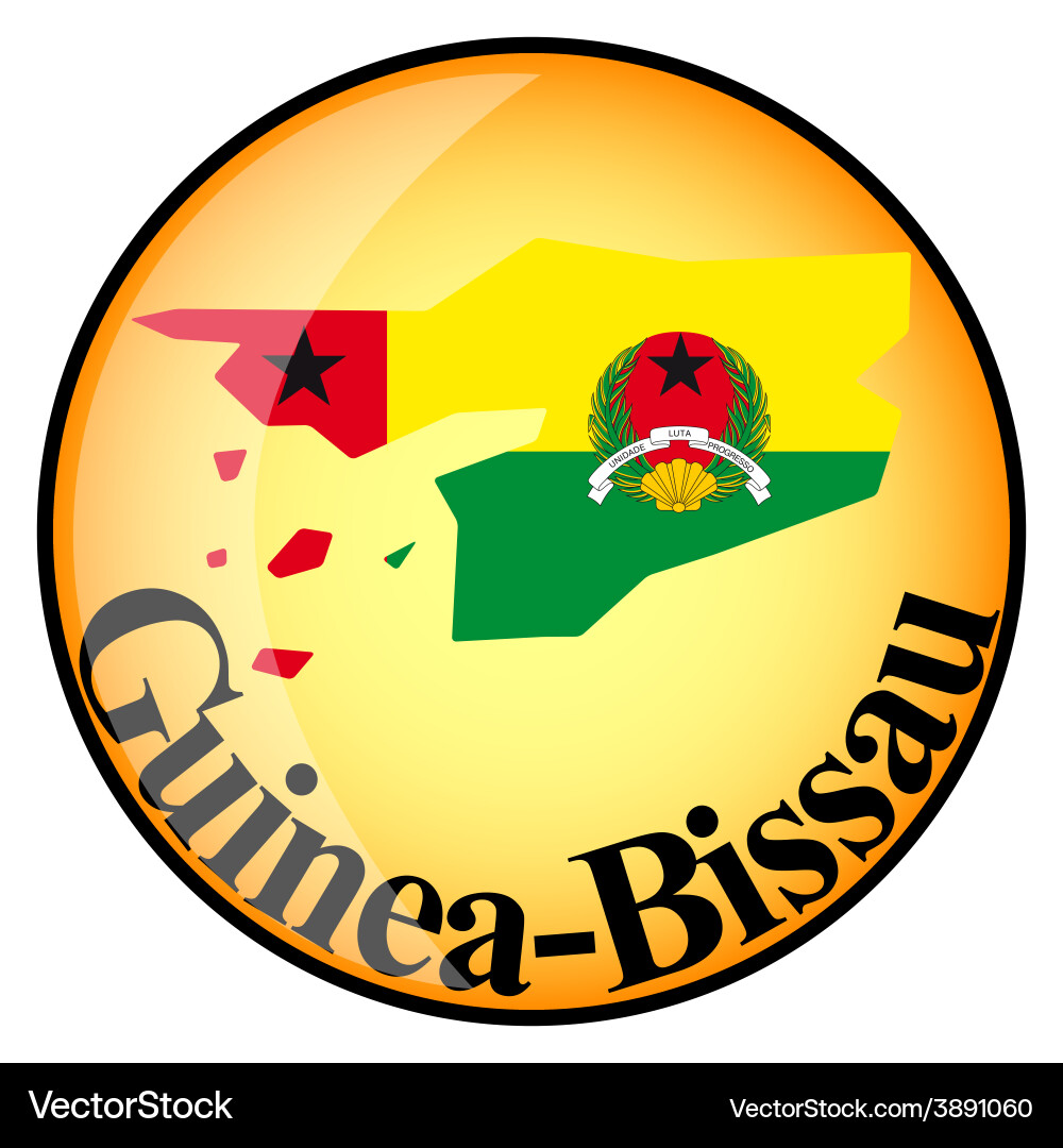 Button Guinea Bissau Royalty Free Vector Image