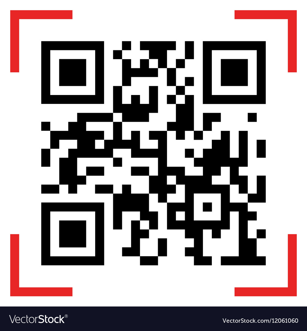 Qr Code Sample Royalty Free Vector Image VectorStock