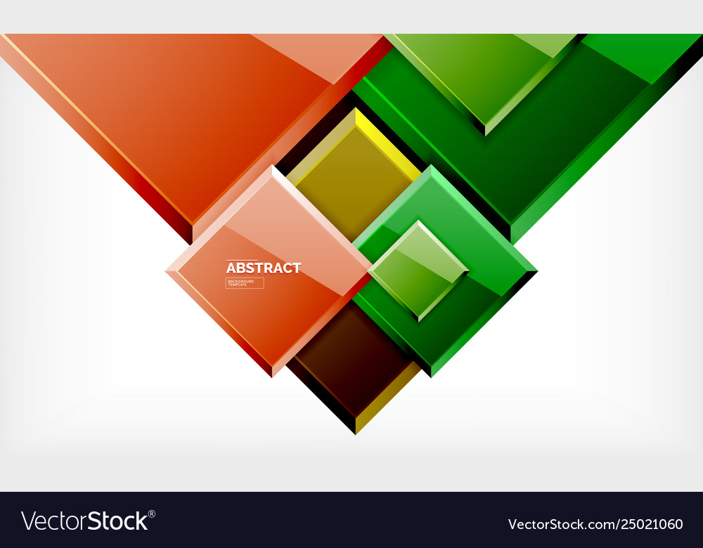 Square geometric background Royalty Free Vector Image