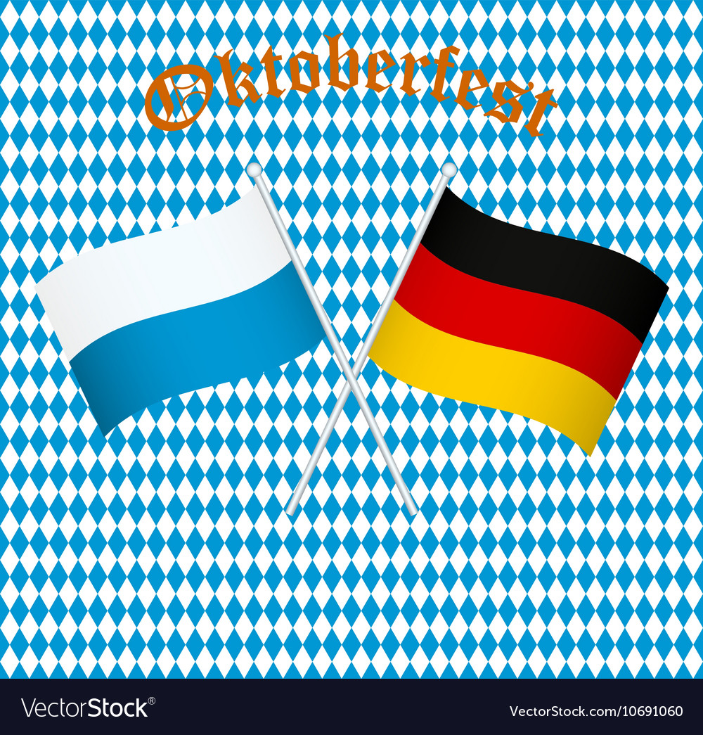 The Flags Germany And Bayern Munich Royalty Free Vector