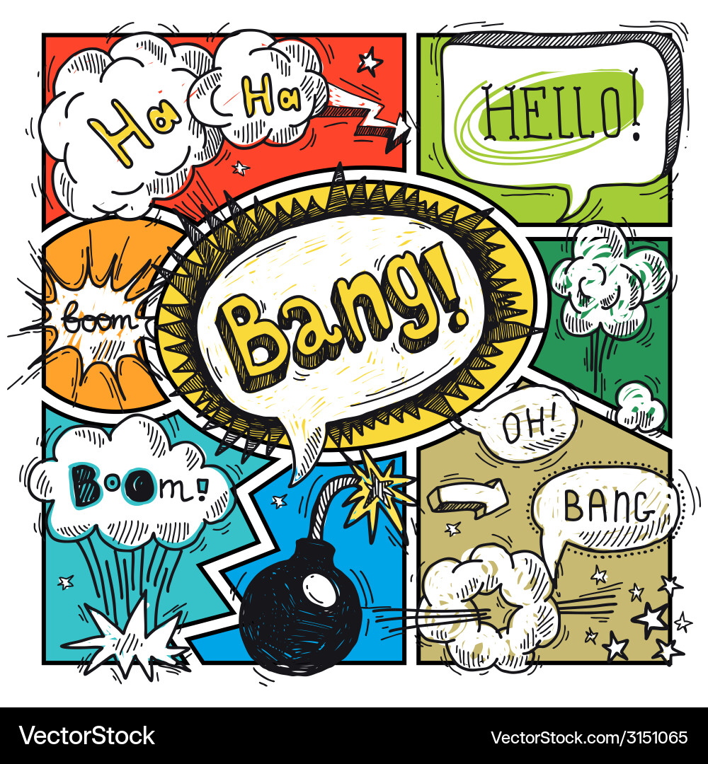 Comic speech bubble Royalty Free Vector Image - VectorStock