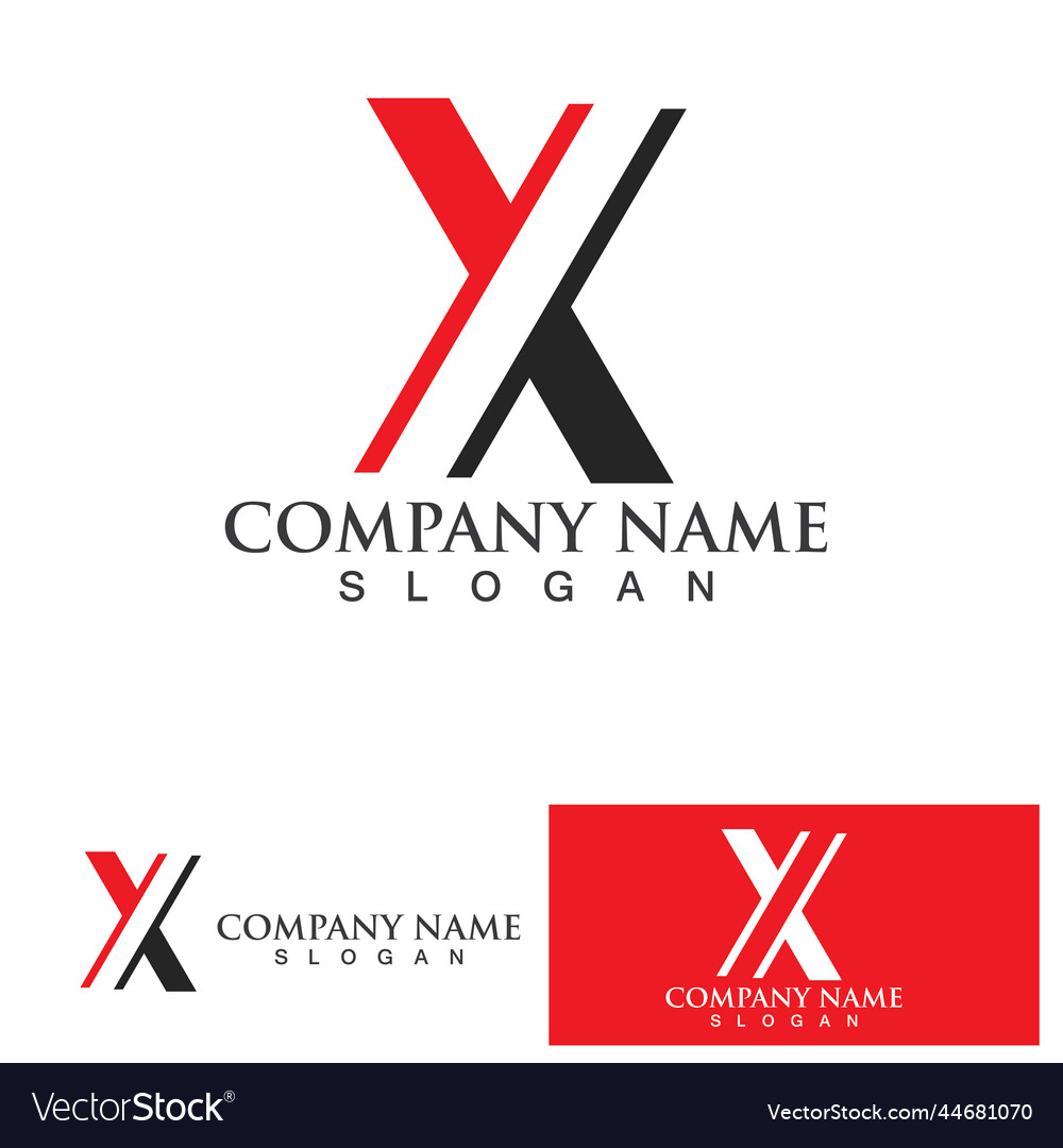 X logo template icon Royalty Free Vector Image