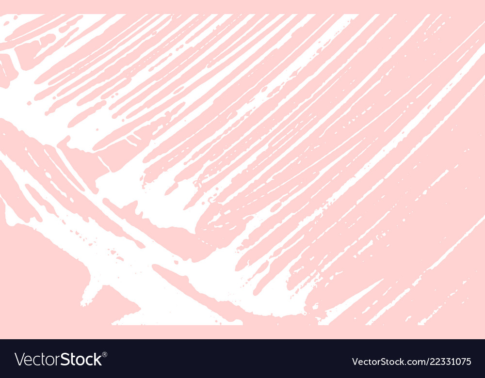 Grunge texture distress pink rough trace Vector Image