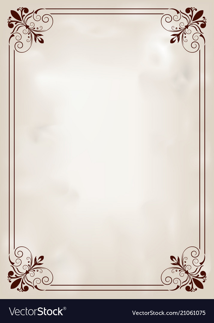 Vintage frame Royalty Free Vector Image - VectorStock