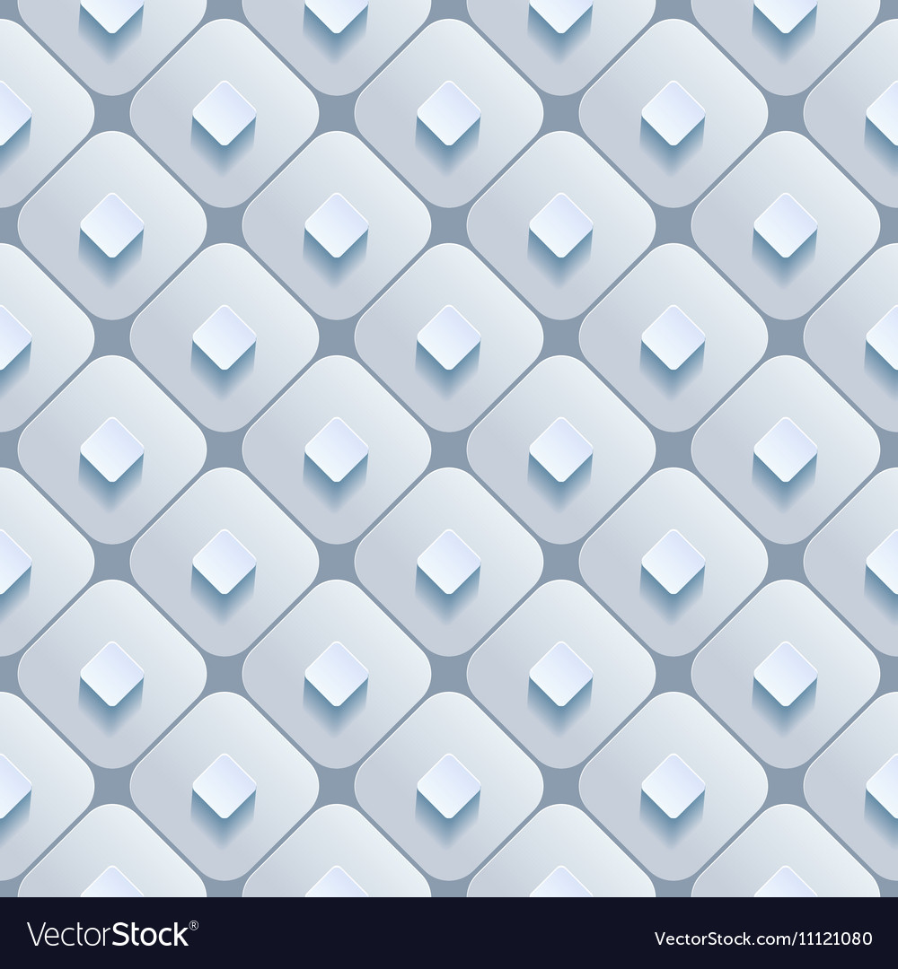 Abstract 3d geometric background white seamless Vector Image Abstract 3d geometric background white seamless Vector Image