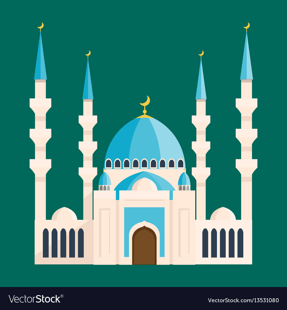 Cathedral buddhist churche temple building Vector Image