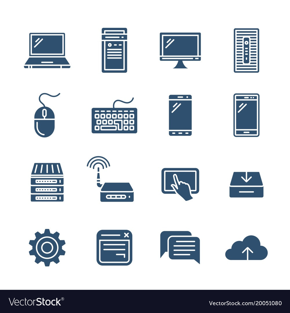 Personal computing devices Royalty Free Vector Image