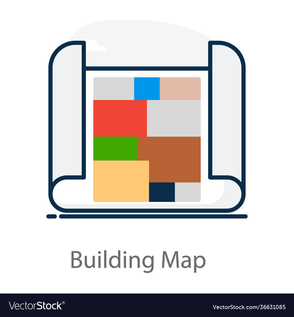 Building map Royalty Free Vector Image - VectorStock