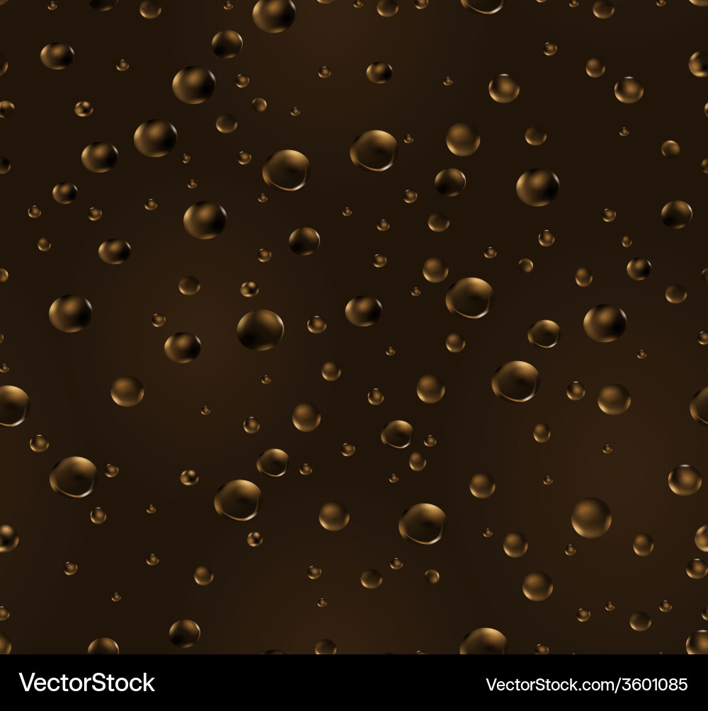 Chocolate seamless bubbles Royalty Free Vector Image