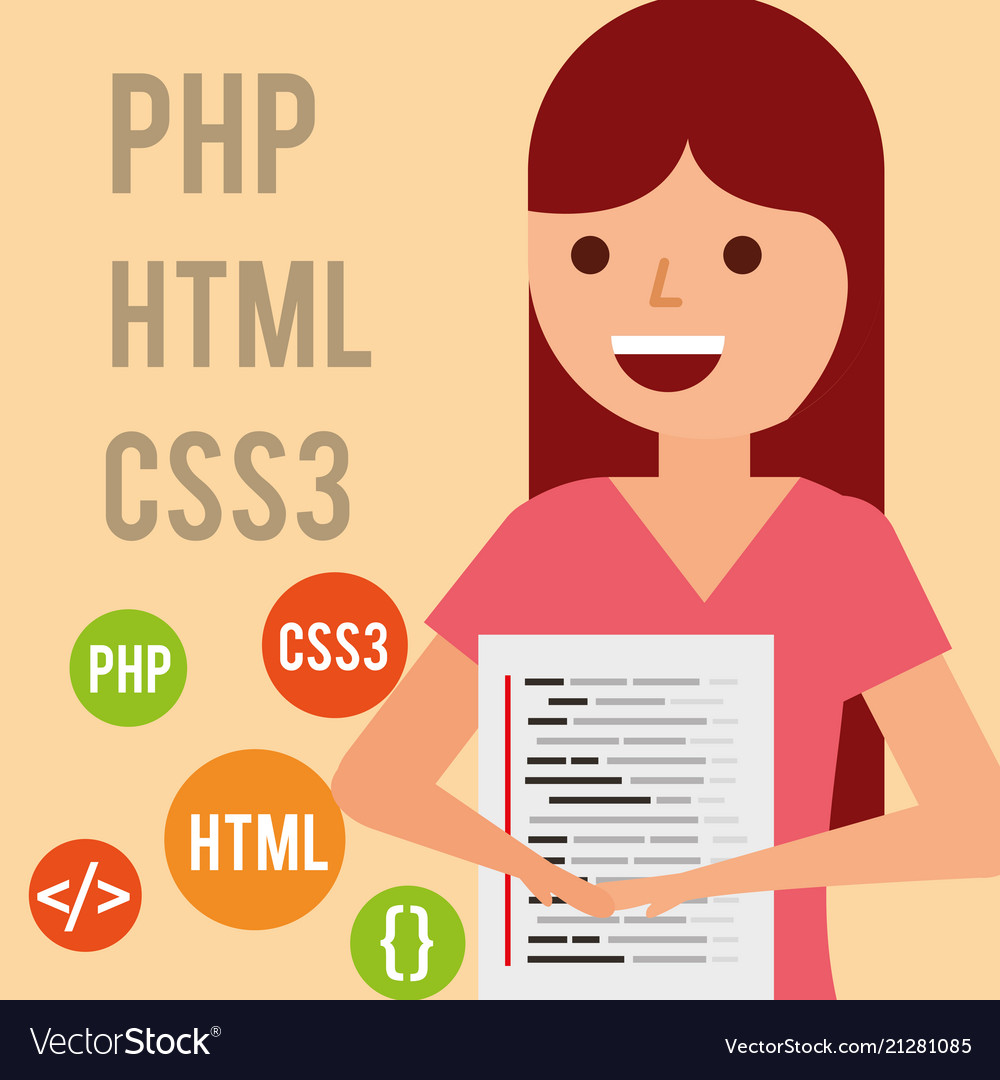 Program coding website Royalty Free Vector Image