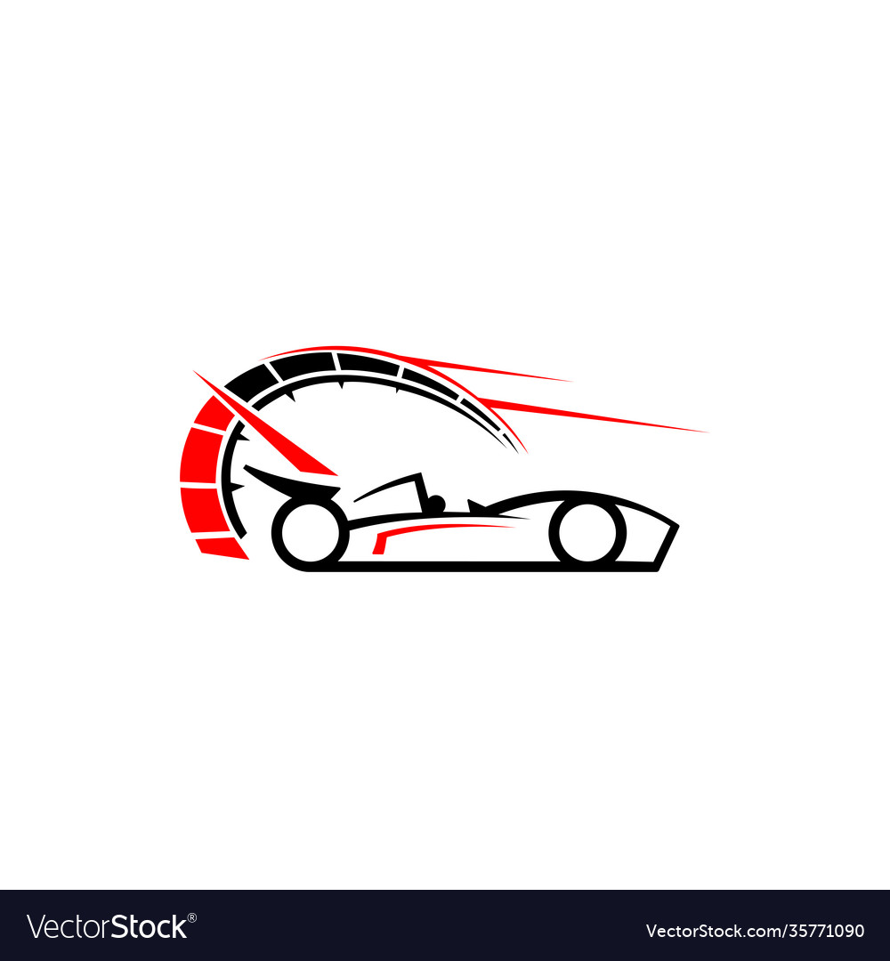 Car speed icon isolated Royalty Free Vector Image