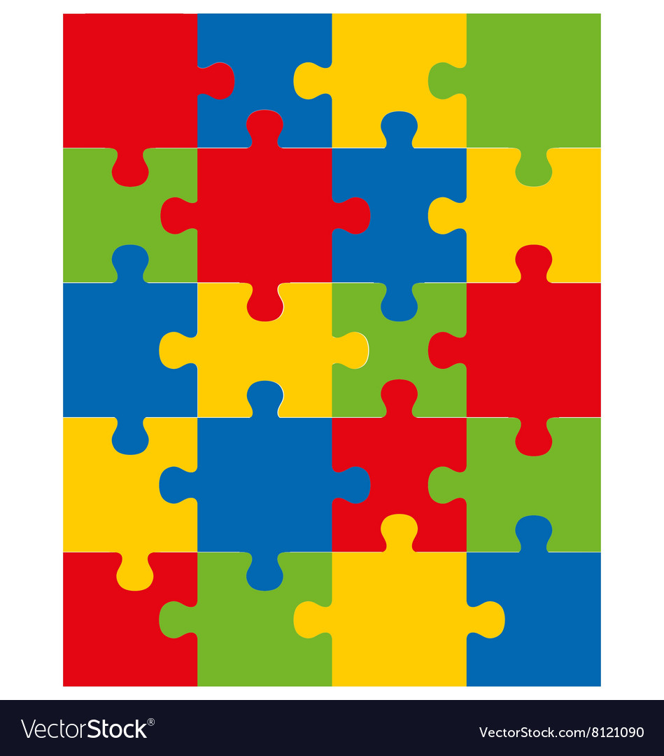 Colorful shiny puzzle