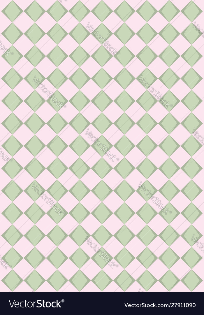Pink and green rhombus texture vector image Pink and green rhombus texture