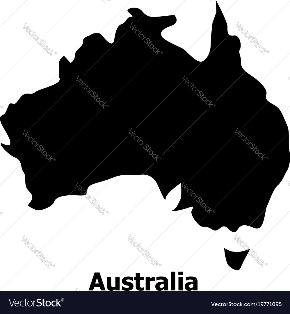 Australia Map Sunset Landscape Background Cactus Mountain