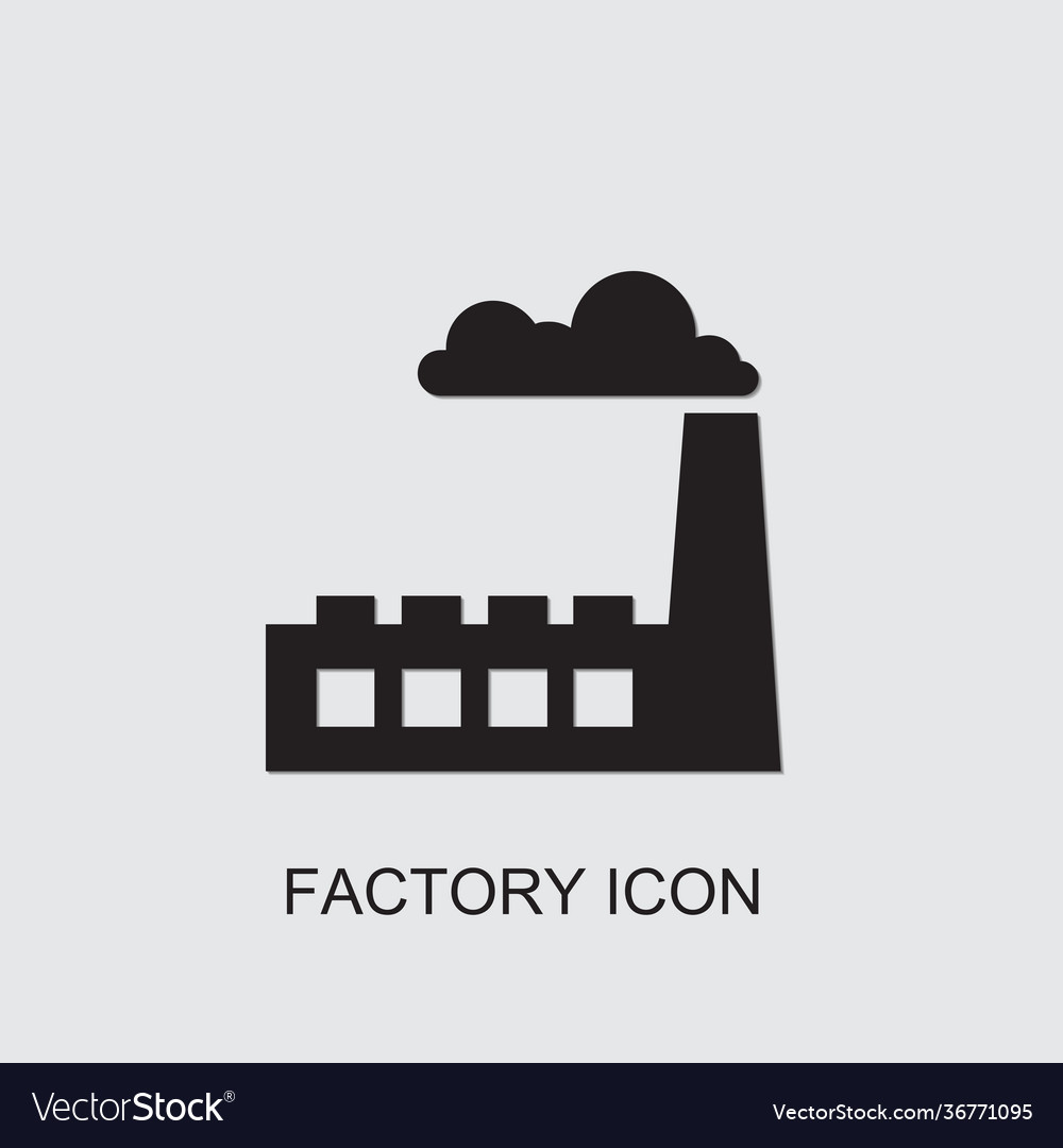 Factory icon Royalty Free Vector Image - VectorStock